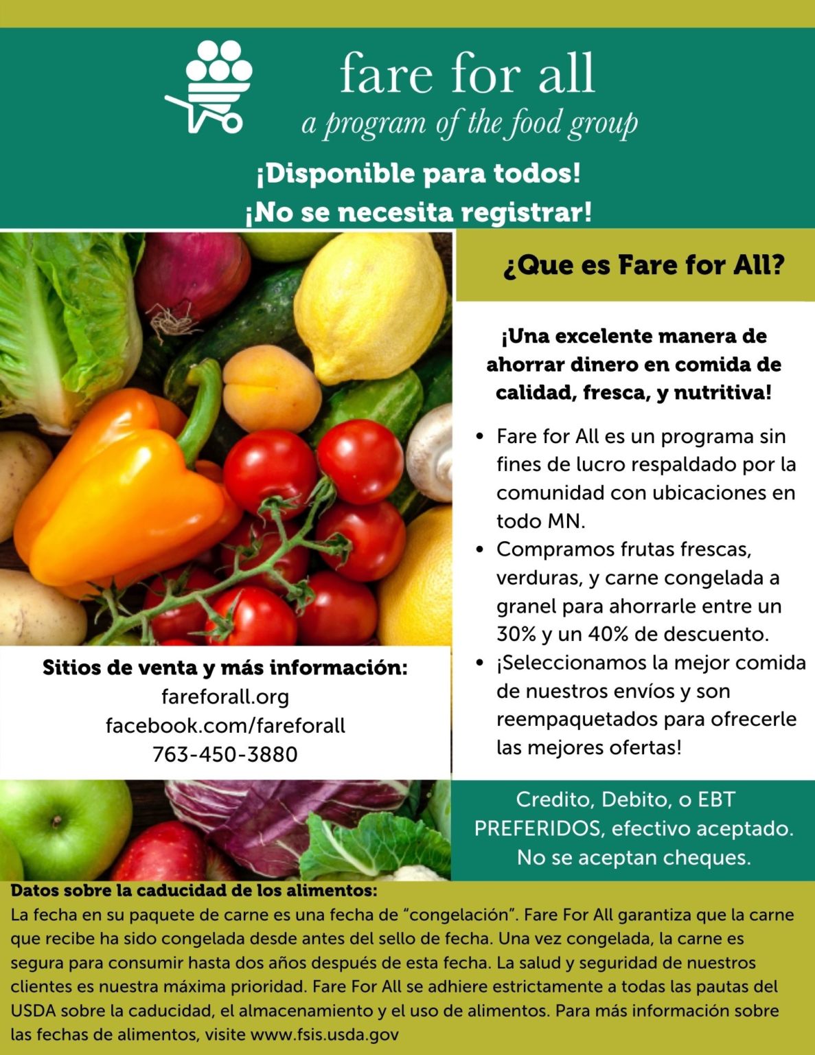 Promote Fare For All - The Food Group