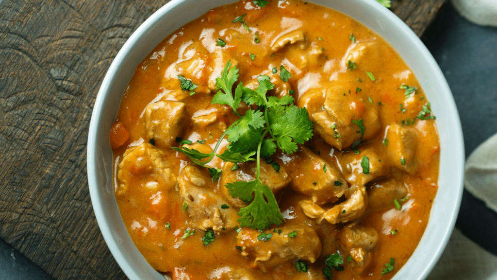 butternut squash curry with cilantro